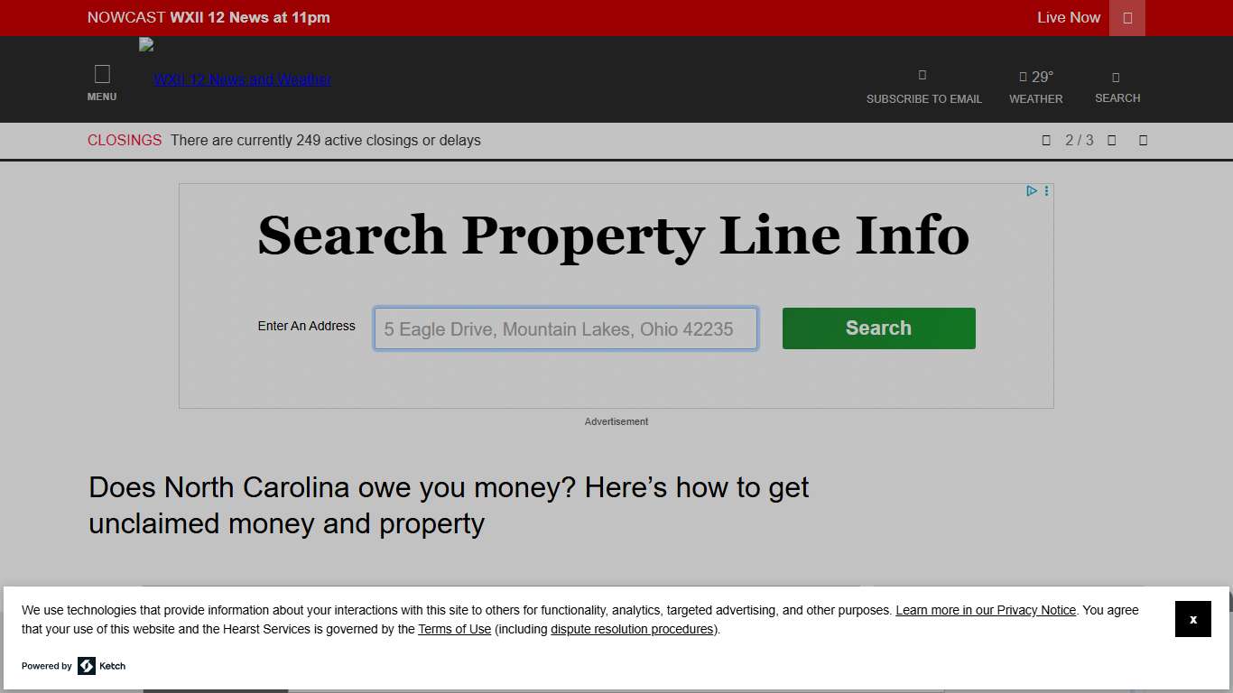 Unclaimed cash? Search in NC, VA, SC